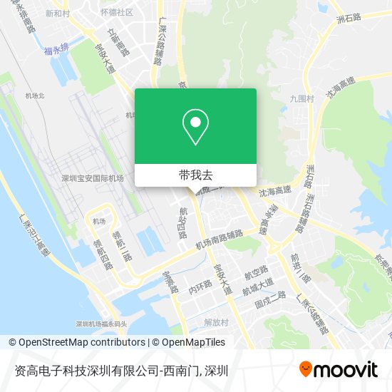 资高电子科技深圳有限公司-西南门地图