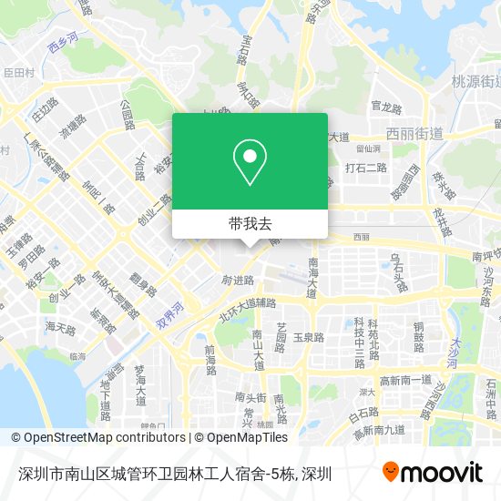 深圳市南山区城管环卫园林工人宿舍-5栋地图