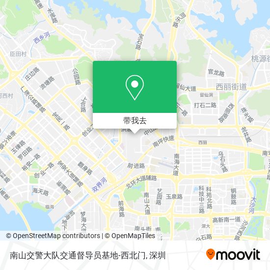 南山交警大队交通督导员基地-西北门地图