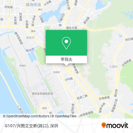 G107/兴围立交桥(路口)地图