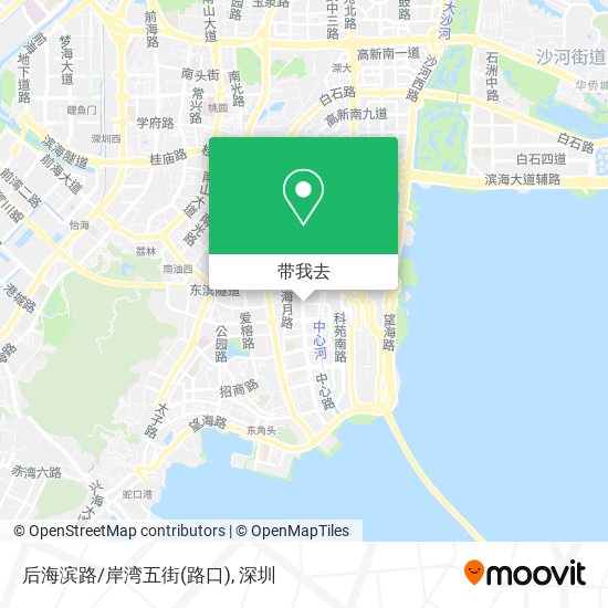 后海滨路/岸湾五街(路口)地图