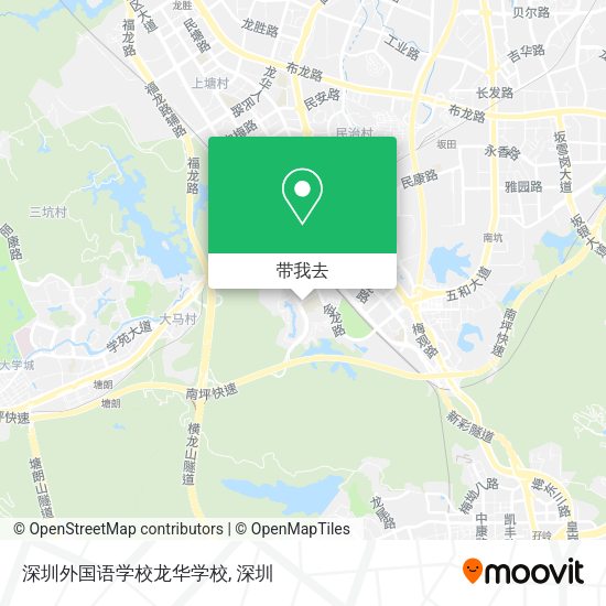 深圳外国语学校龙华学校地图