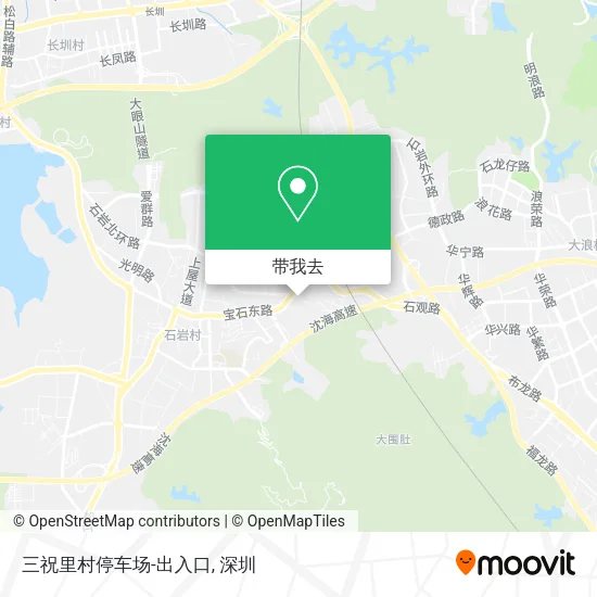 三祝里村停车场-出入口地图