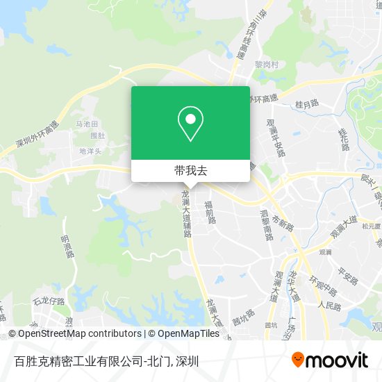 百胜克精密工业有限公司-北门地图