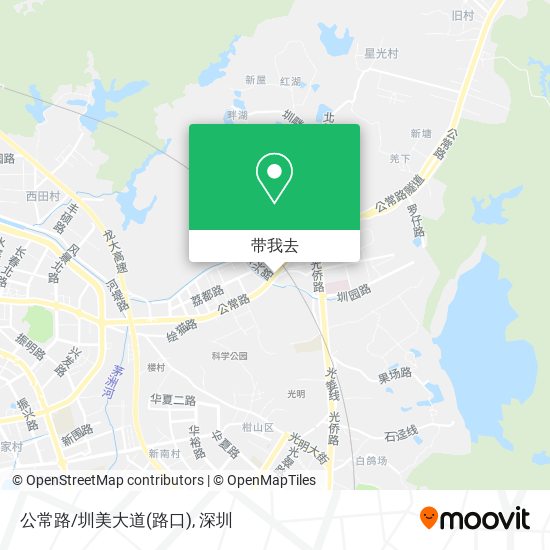 公常路/圳美大道(路口)地图