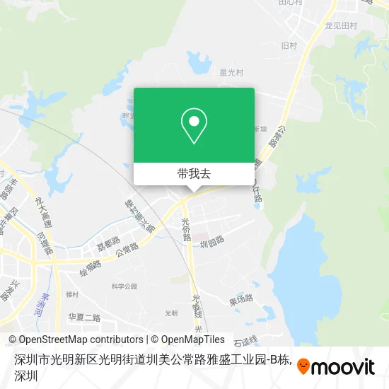 深圳市光明新区光明街道圳美公常路雅盛工业园-B栋地图
