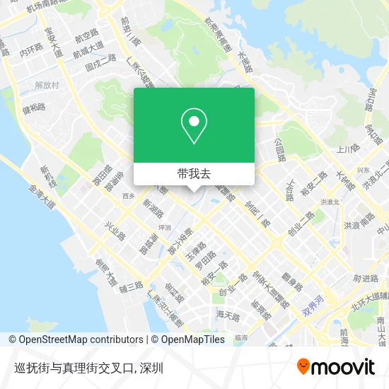 巡抚街与真理街交叉口地图