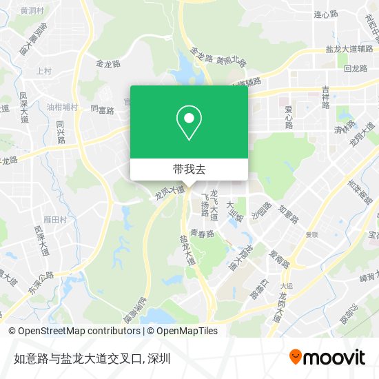 如意路与盐龙大道交叉口地图