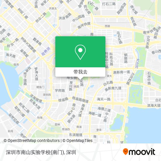 深圳市南山实验学校(南门)地图