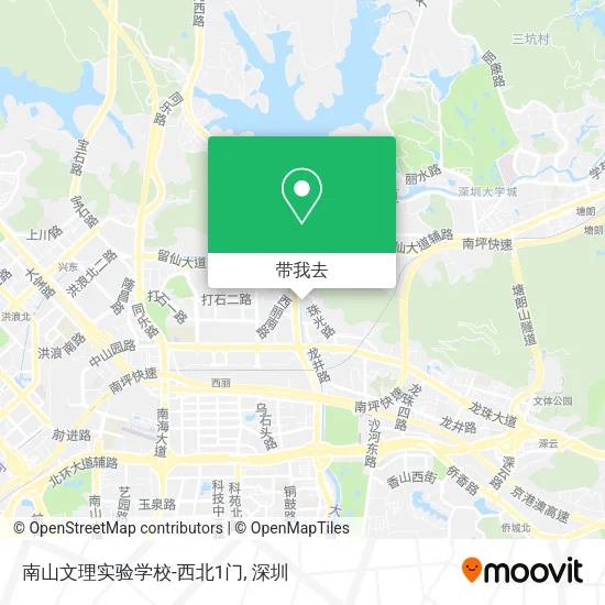 南山文理实验学校-西北1门地图