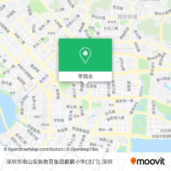 深圳市南山实验教育集团麒麟小学(北门)地图