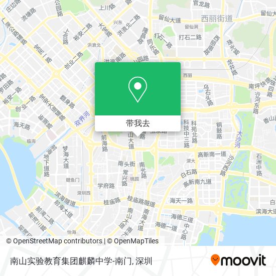 南山实验教育集团麒麟中学-南门地图