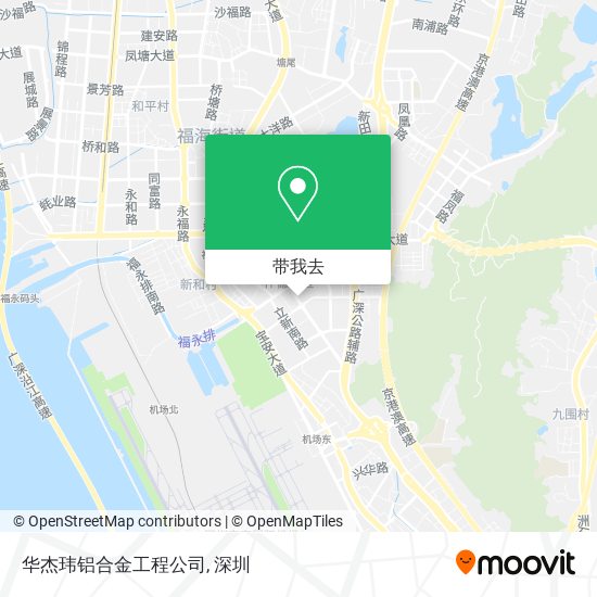 华杰玮铝合金工程公司地图