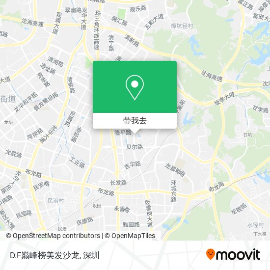 D.F巅峰榜美发沙龙地图