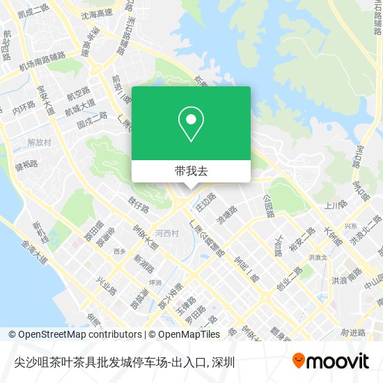 尖沙咀茶叶茶具批发城停车场-出入口地图
