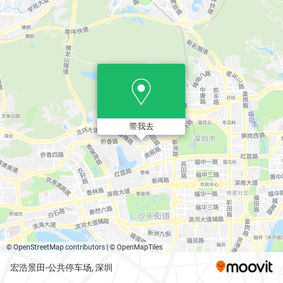 宏浩景田-公共停车场地图