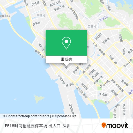 F518时尚创意园停车场-出入口地图