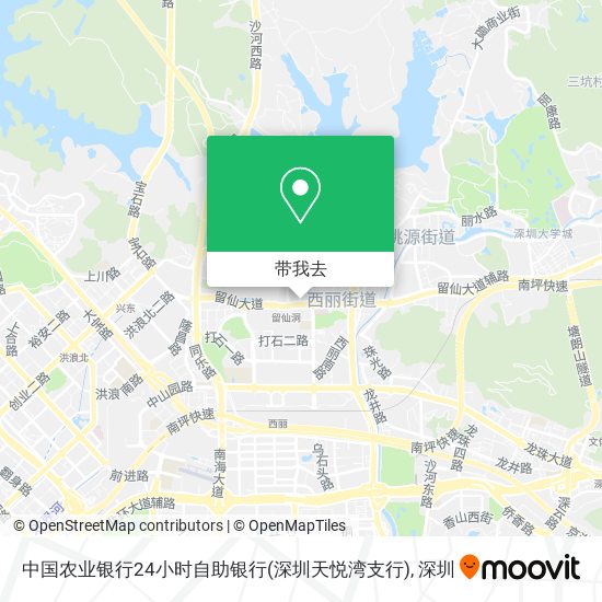 中国农业银行24小时自助银行(深圳天悦湾支行)地图
