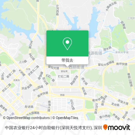 中国农业银行24小时自助银行(深圳天悦湾支行)地图