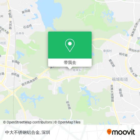 中大不锈钢铝合金地图