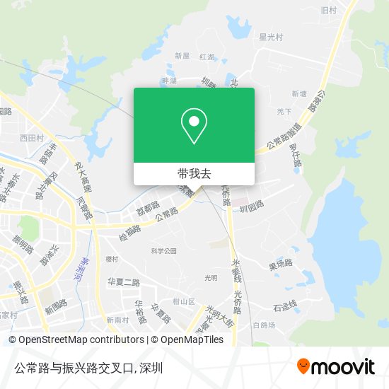 公常路与振兴路交叉口地图