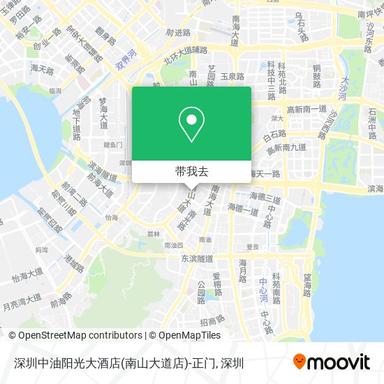 深圳中油阳光大酒店(南山大道店)-正门地图