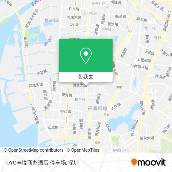 OYO丰悦商务酒店-停车场地图