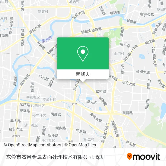 东莞市杰昌金属表面处理技术有限公司地图