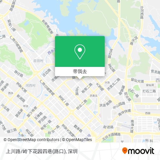 上川路/岭下花园四巷(路口)地图
