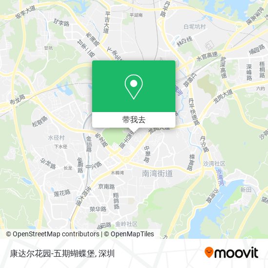 康达尔花园-五期蝴蝶堡地图