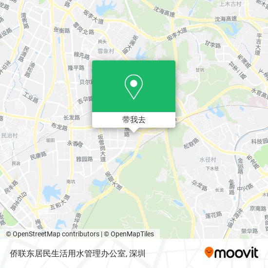 侨联东居民生活用水管理办公室地图