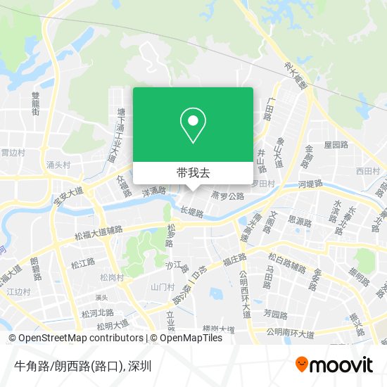 牛角路/朗西路(路口)地图