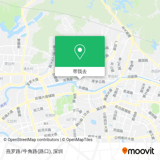 燕罗路/牛角路(路口)地图