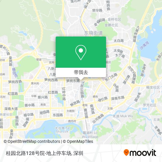 桂园北路128号院-地上停车场地图