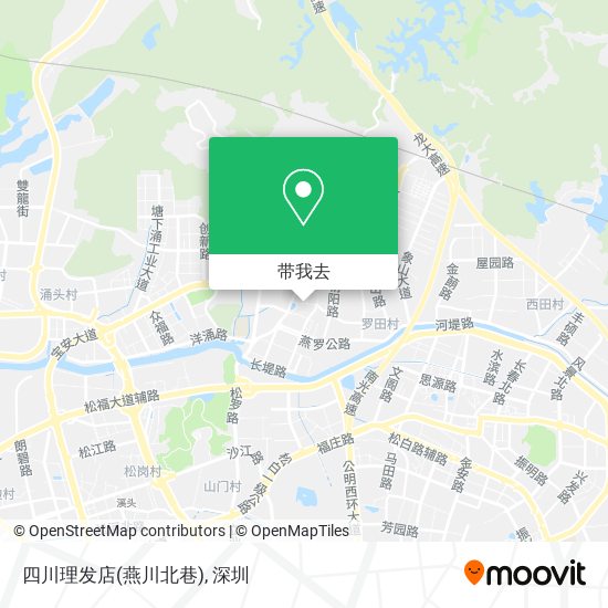 四川理发店(燕川北巷)地图