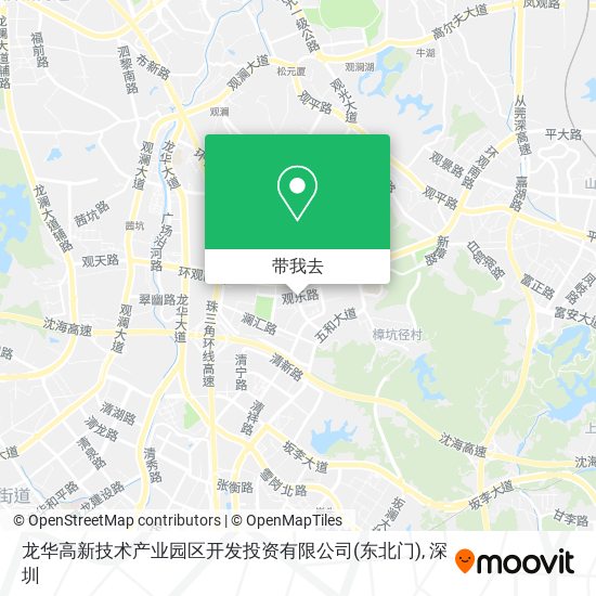 龙华高新技术产业园区开发投资有限公司(东北门)地图