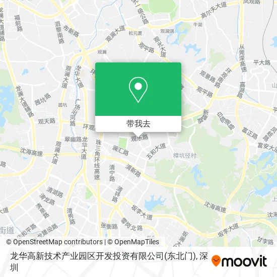 龙华高新技术产业园区开发投资有限公司(东北门)地图
