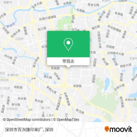 深圳市百兴隆印刷厂地图