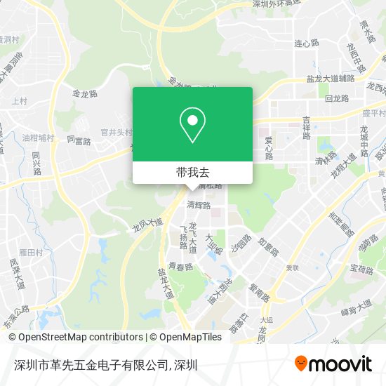 深圳市革先五金电子有限公司地图