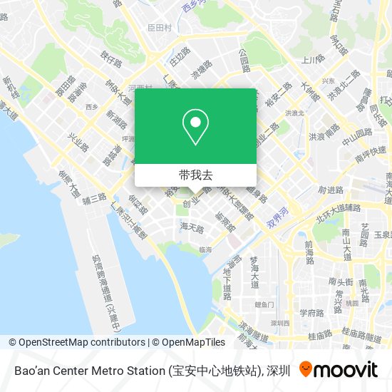 Bao’an Center Metro Station (宝安中心地铁站)地图