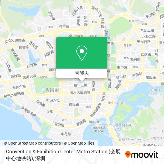 Convention & Exhibition Center Metro Station (会展中心地铁站)地图