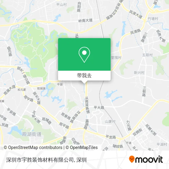 深圳市宇胜装饰材料有限公司地图