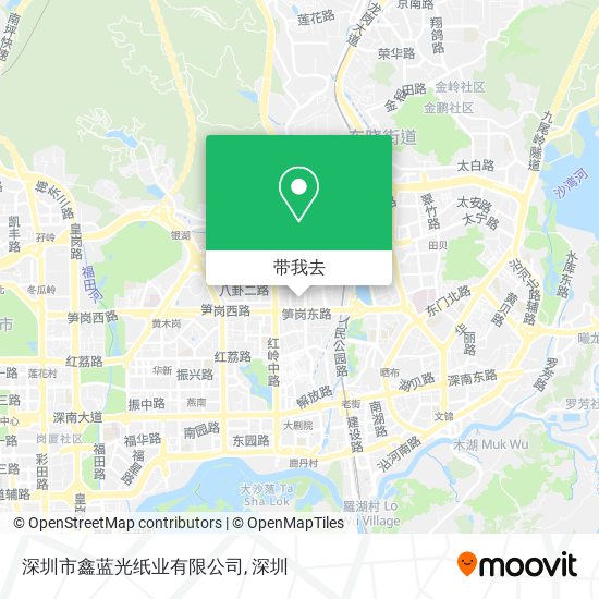 深圳市鑫蓝光纸业有限公司地图
