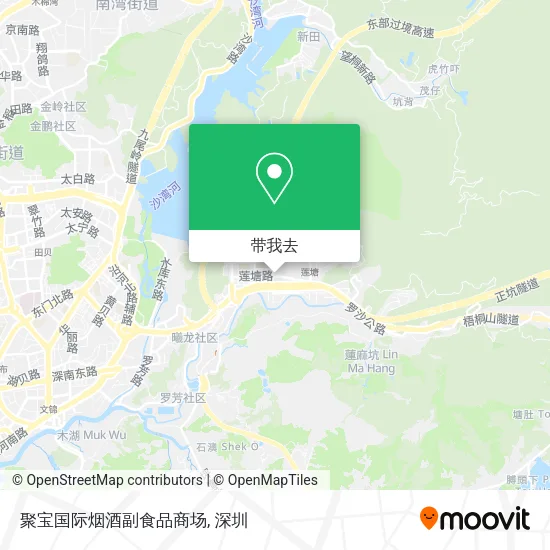 聚宝国际烟酒副食品商场地图