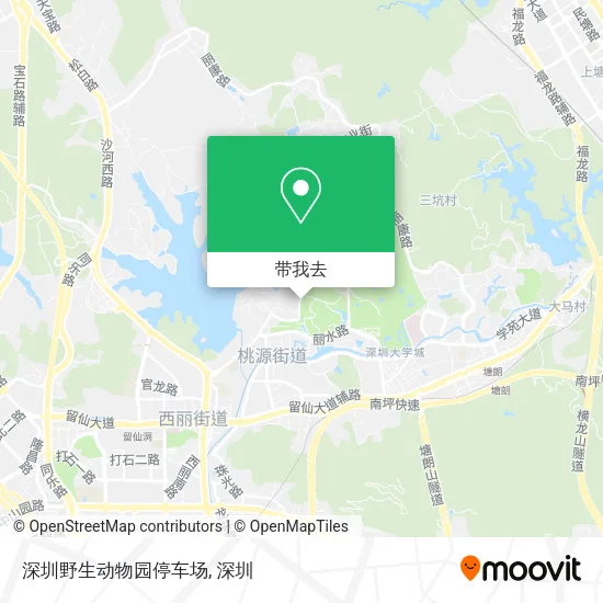 深圳野生动物园停车场地图
