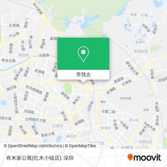 有米家公寓(红木小镇店)地图