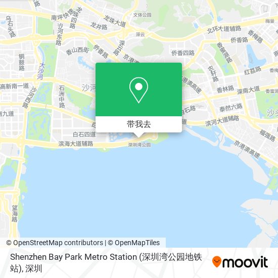 Shenzhen Bay Park Metro Station (深圳湾公园地铁站)地图