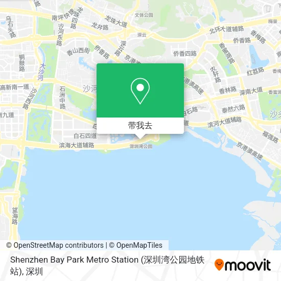 Shenzhen Bay Park Metro Station (深圳湾公园地铁站)地图