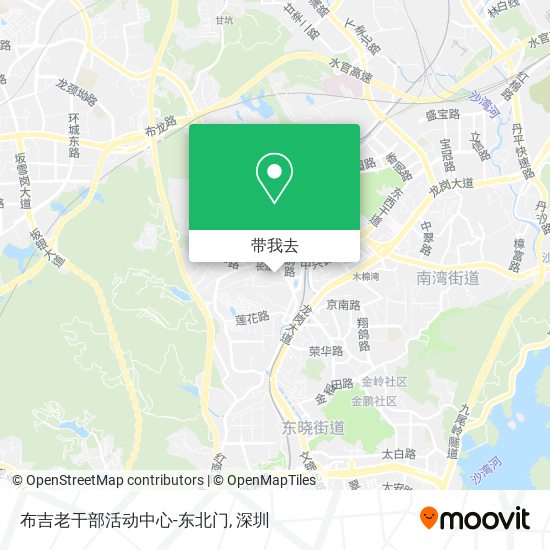 布吉老干部活动中心-东北门地图