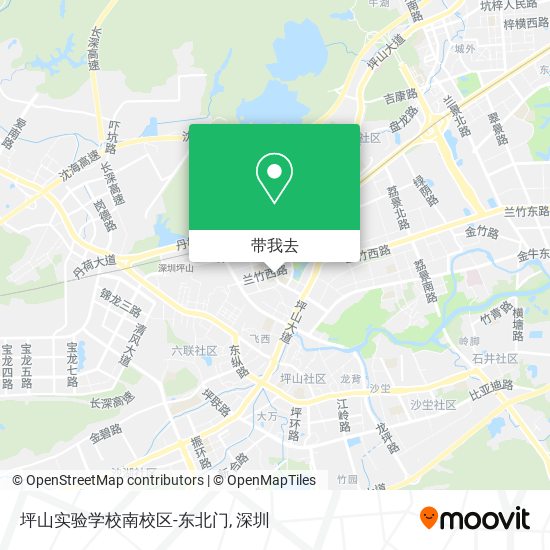 坪山实验学校南校区-东北门地图